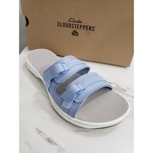 NEW Clarks Cloudsteppers Sport Slide Sandals Breeze Piper Lavender